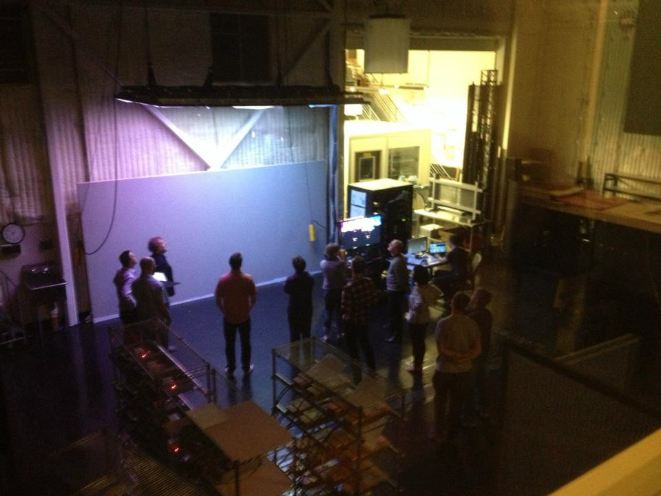 In-house testing of content on the same panels to be used on-site in Beirut.
