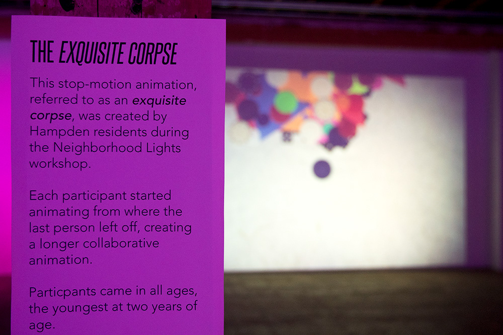 The "Equisite Corpse' was created during an animation workshop (Photo: Chris Brannan)