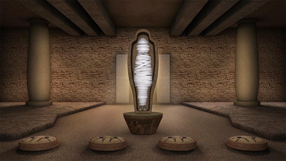 Assets for 'Mummy' level.