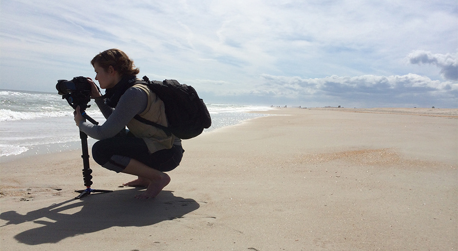 Collecting live action elements to composite with animations. (Photo: Christopher Brannan)