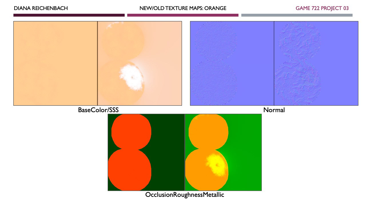 New/Old Texture Maps: Orange