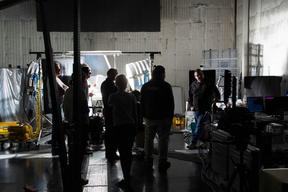 A live action shoot in-house to collect elements for compositing. (Photo: StandardVision)