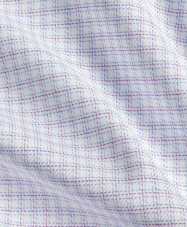 White & Berry Stretch Check Dress Shirt