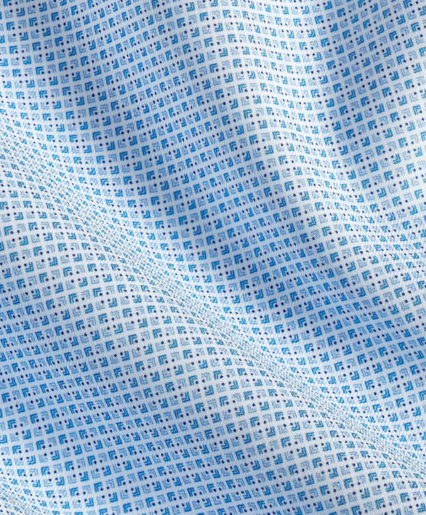 Sky Stretch Neat Print Dress Shirt