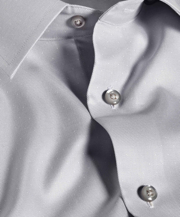 Pearl Silk Blend Twill Micro Dot Dress Shirt