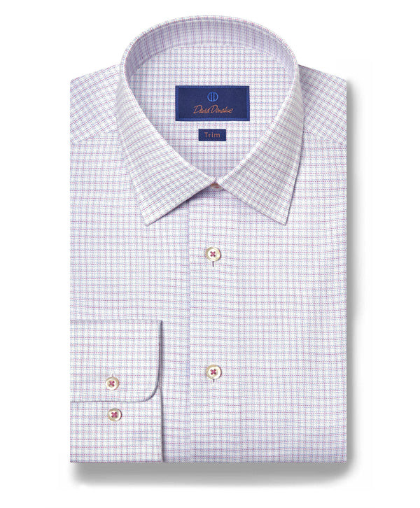 White & Berry Stretch Check Dress Shirt
