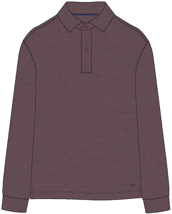 Merlot Pierce Polo - 100% Cotton