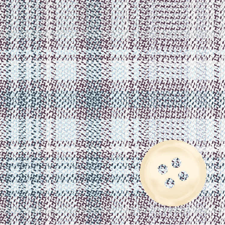 Sky & Merlot Plaid Print Knit Sport Shirt