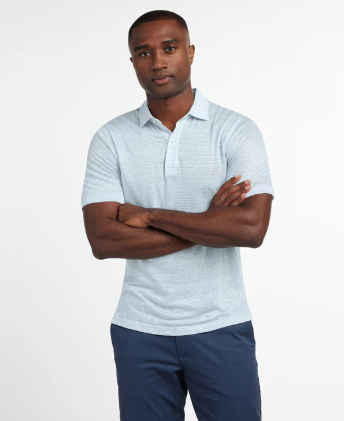 Sky Weekender Polo - 100% Linen