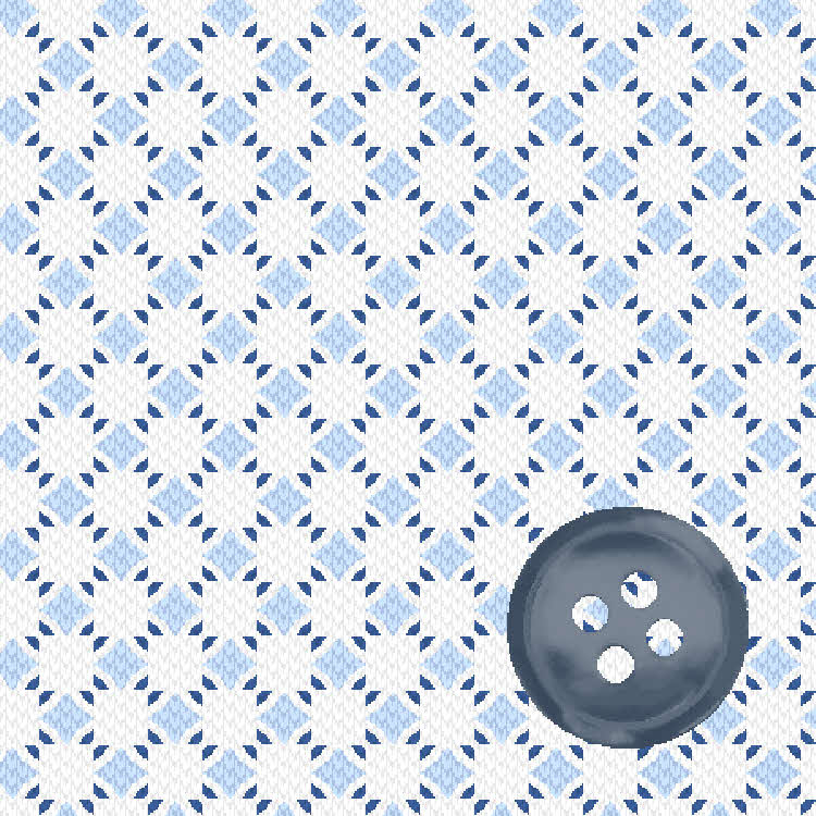 Sky & White Neat Print Knit Sport Shirt