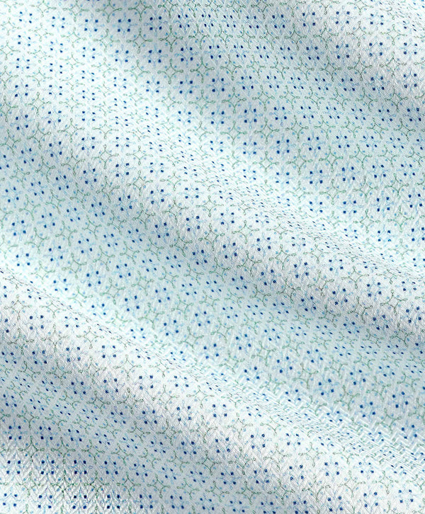 Pistachio Geometric Print Dress Shirt