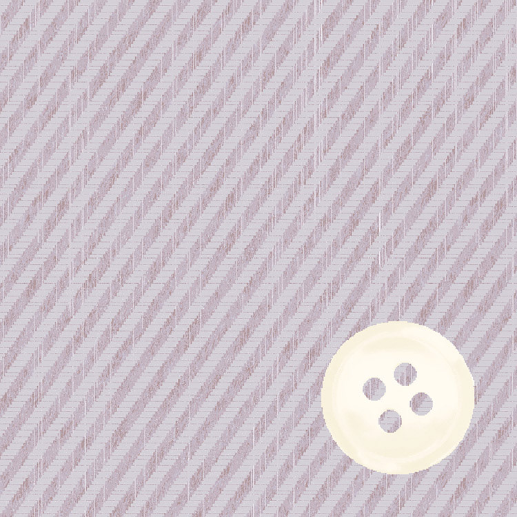 Lilac 6/6 Twill Cotton Cashmere Melange with Ecru Shiny Button
