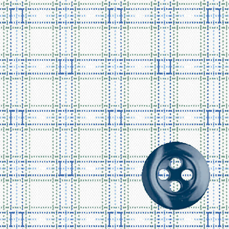 White & Green Dobby Check Dress Shirt