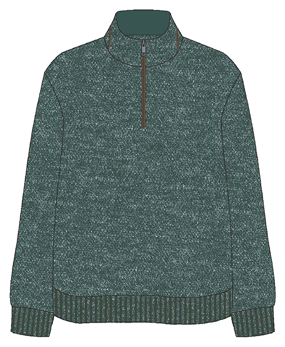 Smythson Quarterzip - 100% Cotton