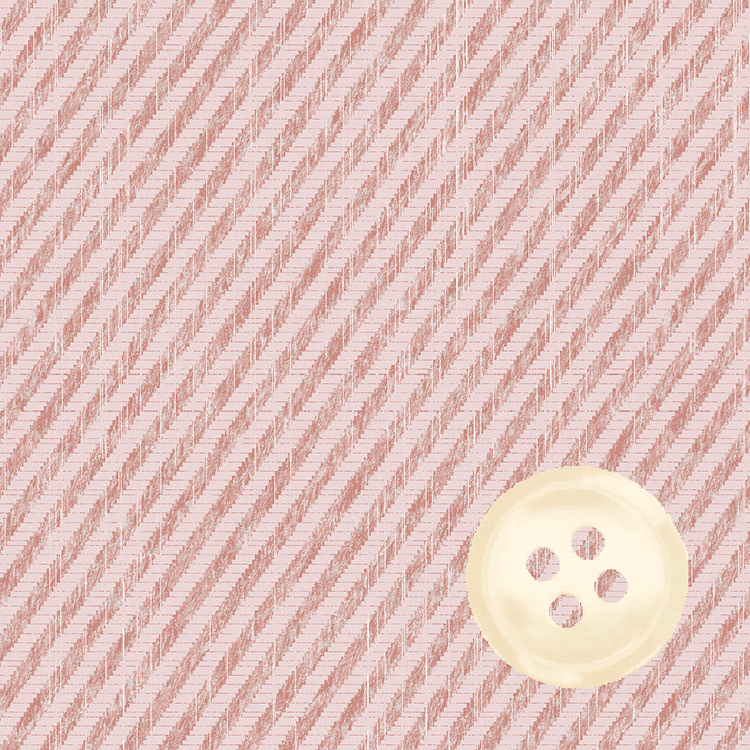 Pink 6/6 Twill Cotton Cashmere Melange with Sand Shiny Button