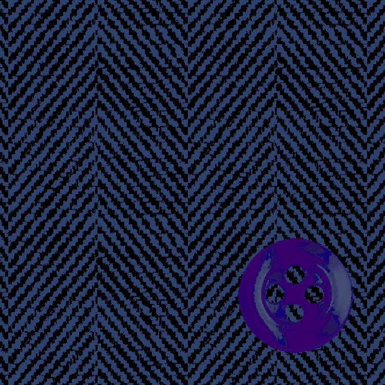 Navy Linen Herringbone Dress Shirt