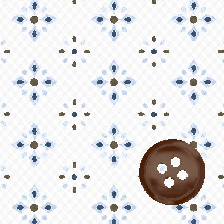 White & Chocolate Royal Oxford Print Sport Shirt