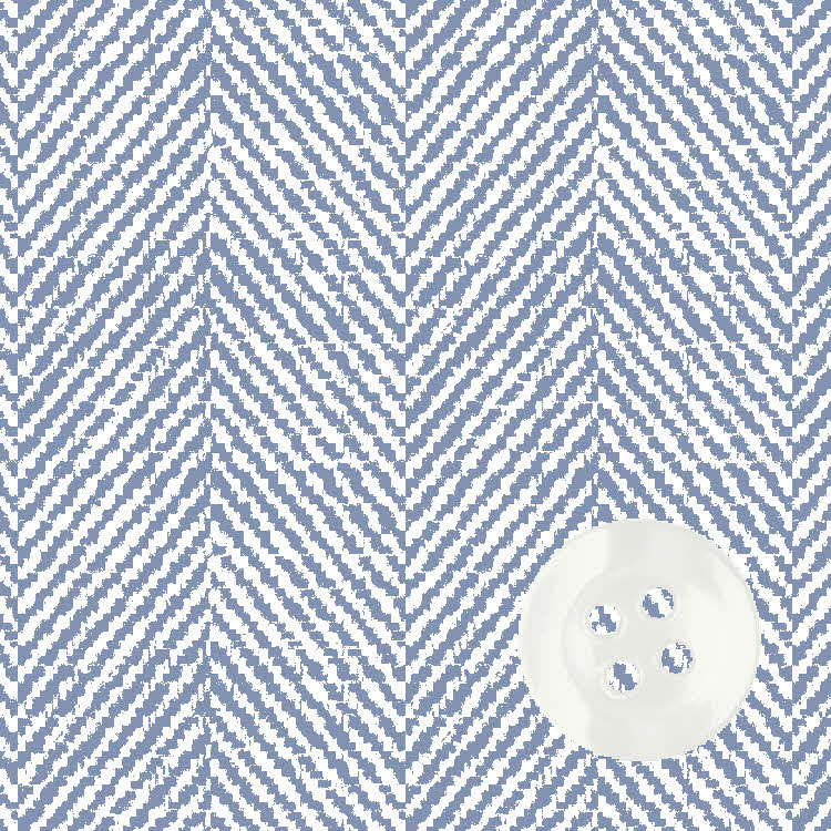 Denim Linen Herringbone Dress Shirt