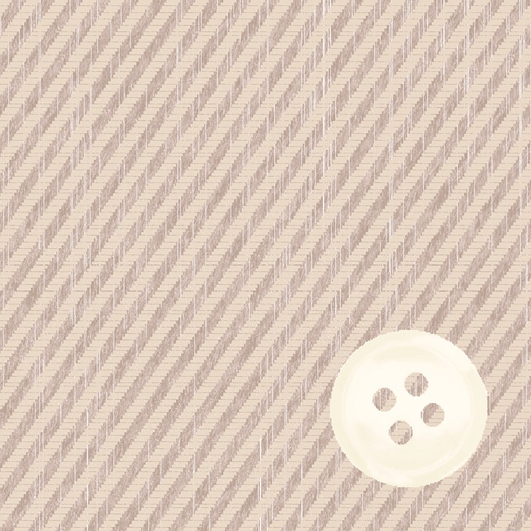Oatmeal 6/6 Twill Cotton Cashmere Melange with Ecru Shiny Button