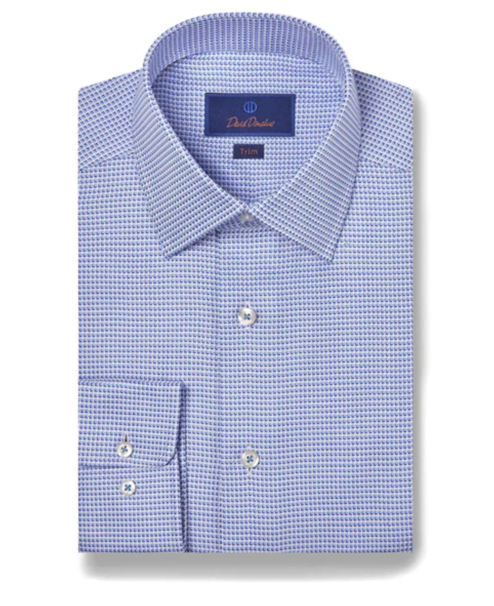 Blue & Sky Micro Twill Dress Shirt