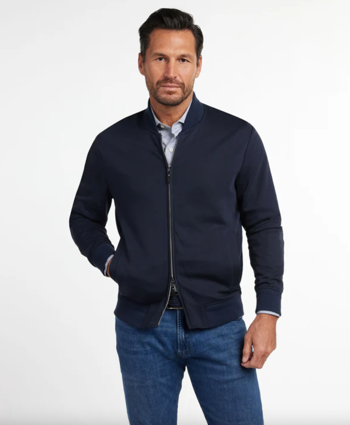 Navy Bomber Jacket