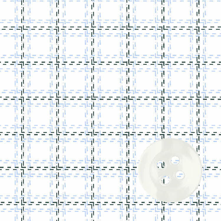 White & Sky Cashmere Blend Twill Check Dress Shirt
