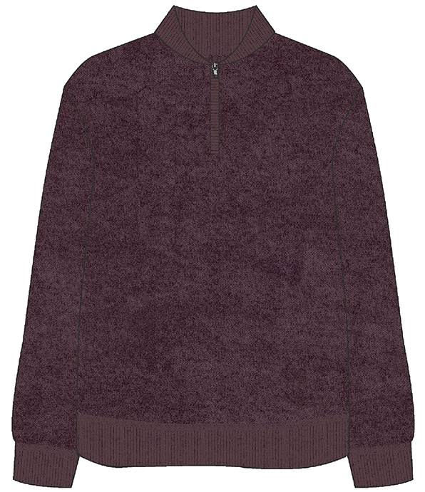 Skipper Quarterzip - 100% Merino Wool