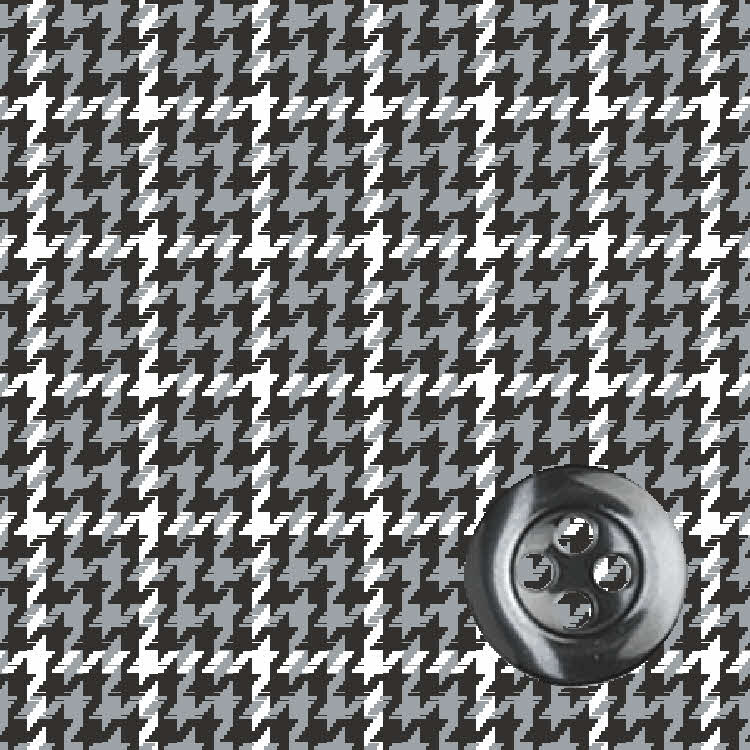 Charcoal Cashmere Blend Twill Check Dress Shirt