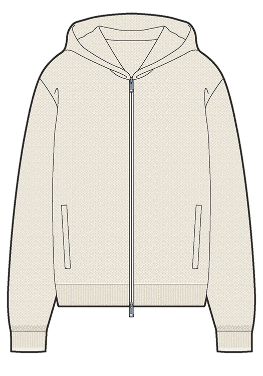 Honeycomb Textured Hoody