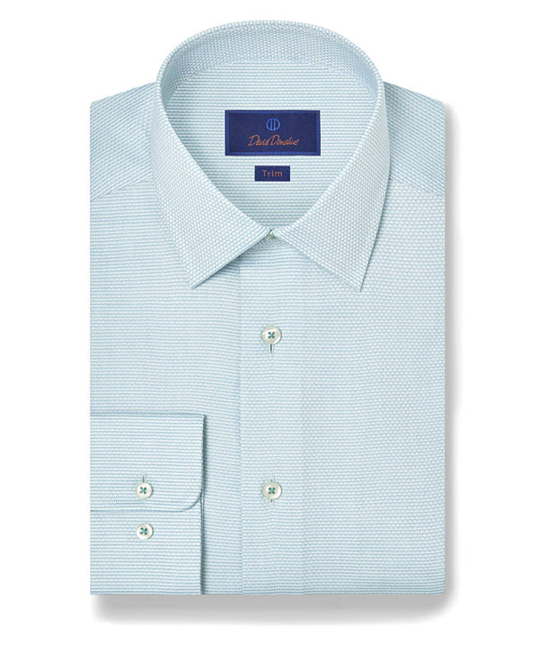 Seafoam Micro Dobby Dress Shirt