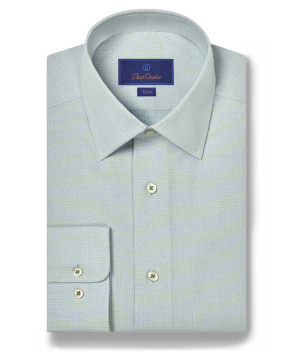 Grass Micro Dobby Dress Shirt