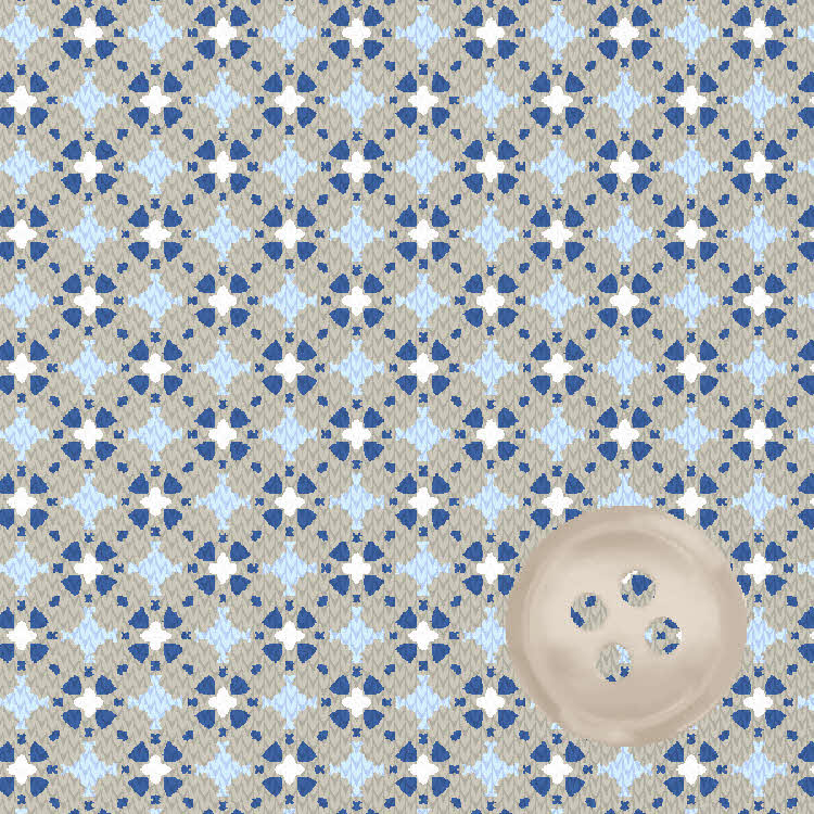 Dune & Navy Neat Print Knit Sport Shirt