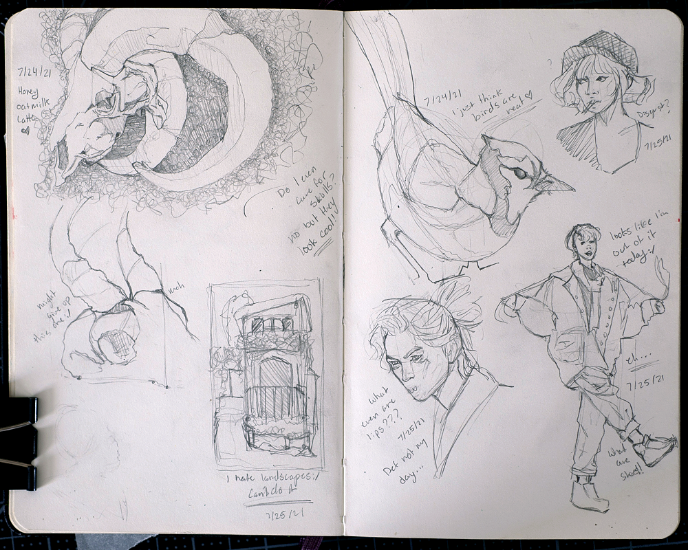 Sketchbook pg. 13-14