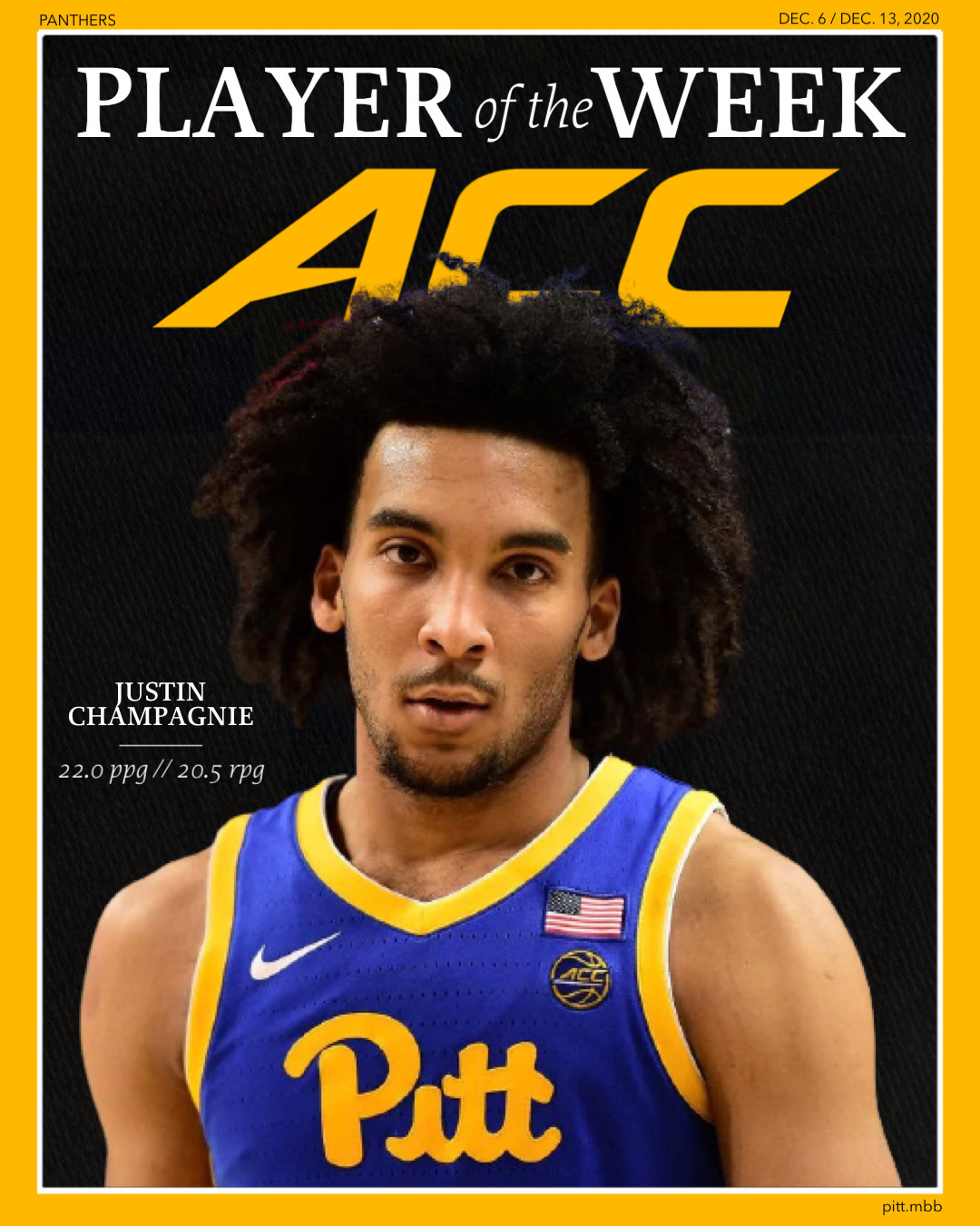 ACC Player of the Week Graphic
