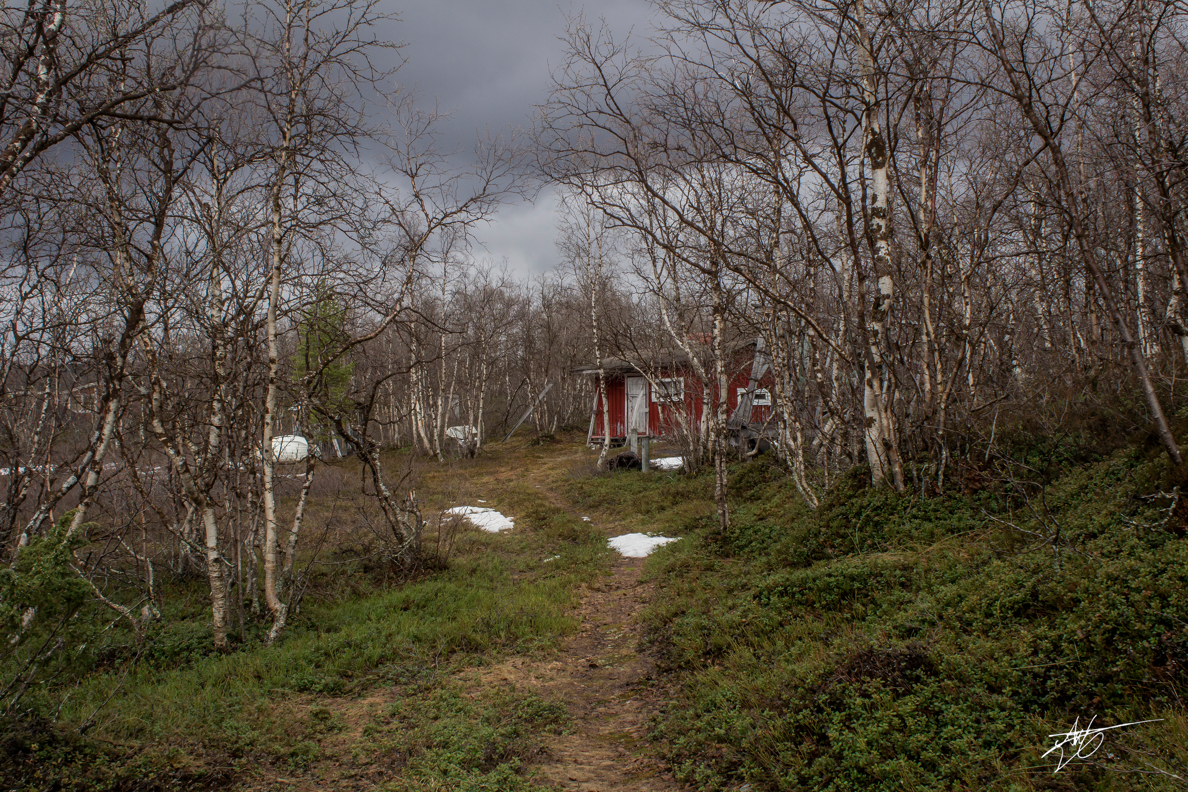 Cabin by the shore. Near Kilpisjärvi.