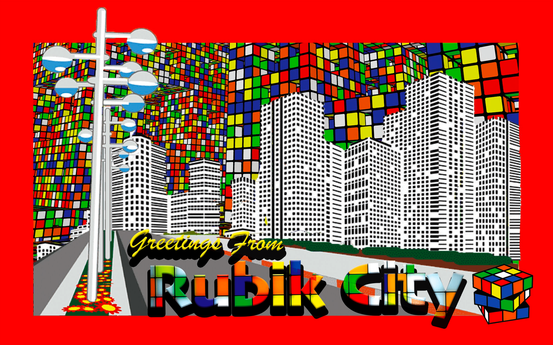 Greeting Card, 2022, Created in Adobe Photoshop, 5"x4" in.