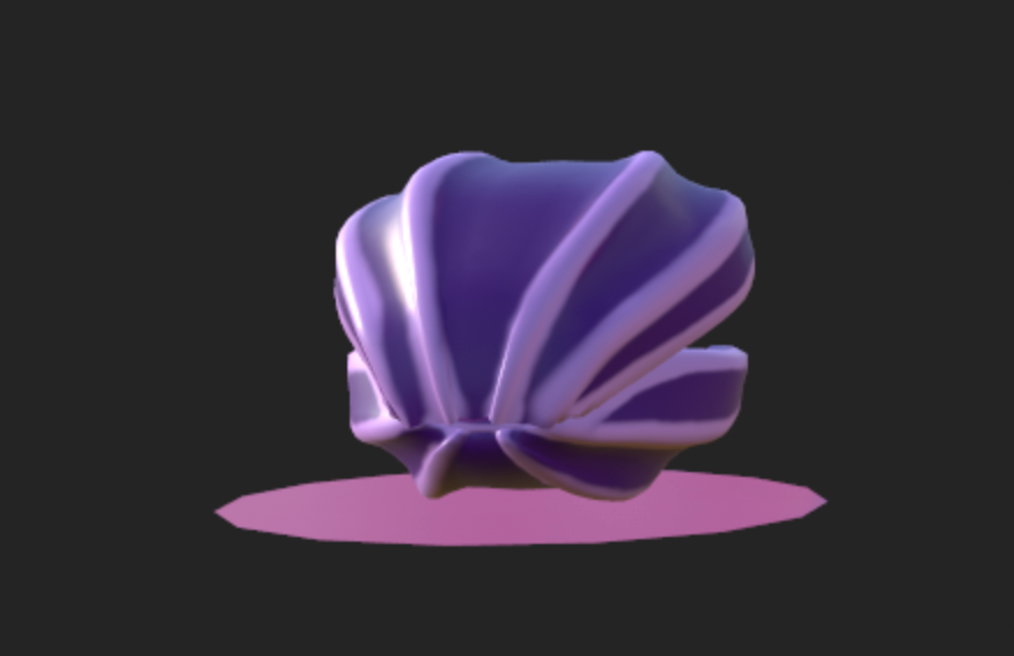 Coastal Charm 3D Sculpture, 2024, Created in Autodesk Maya, Adobe Substance 3D Painter, Adobe Photoshop