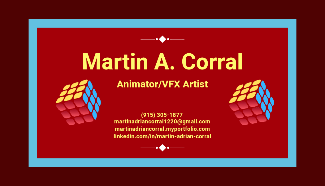 Business Card Design #3, Created in Adobe Express