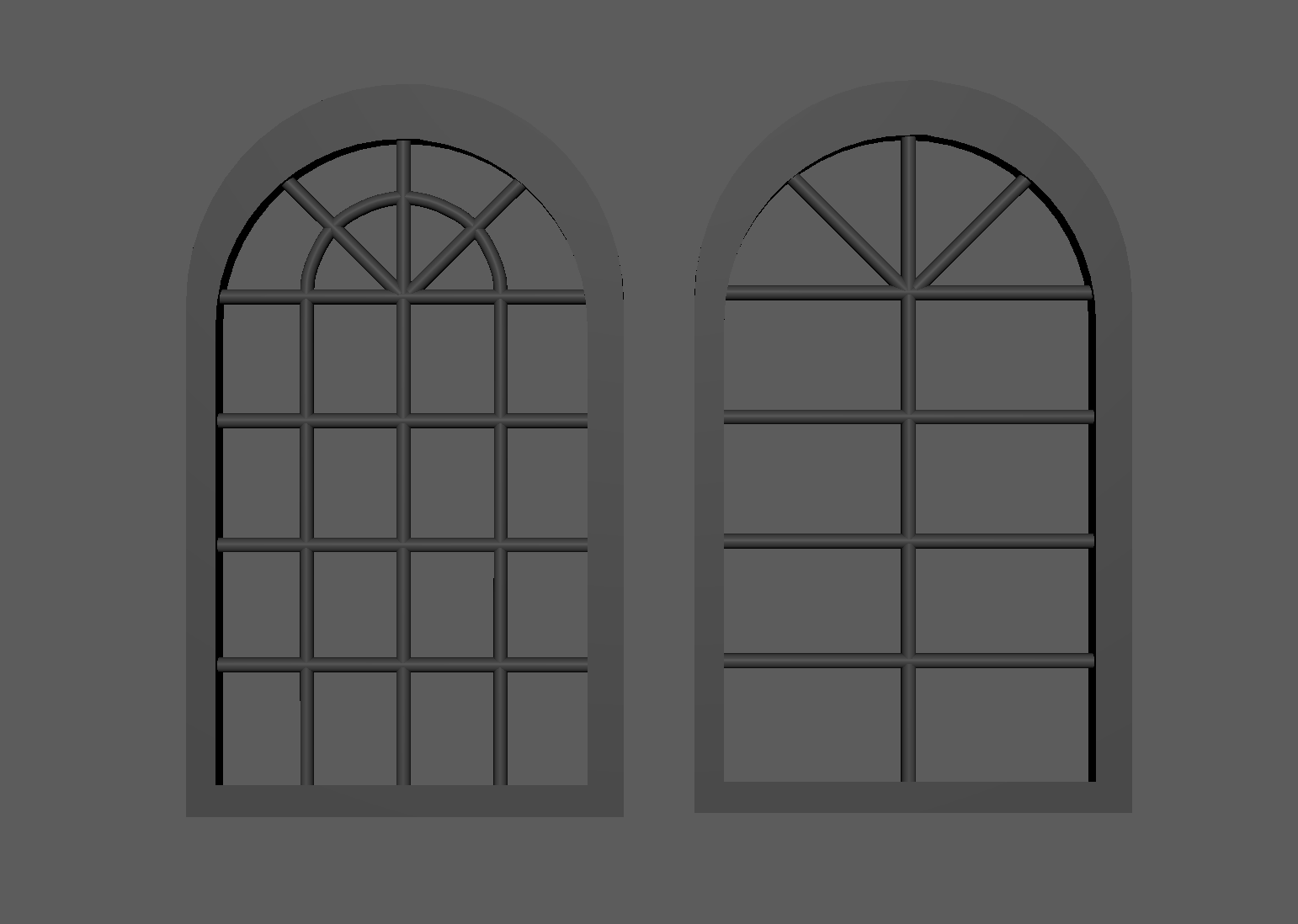 "Cultiva" Interactive Environment Shaded Window Models, 2023, Created in Autodesk Maya