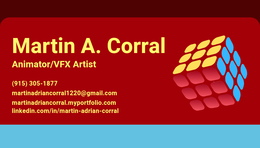 Business Card Design #2, Created in Adobe Express