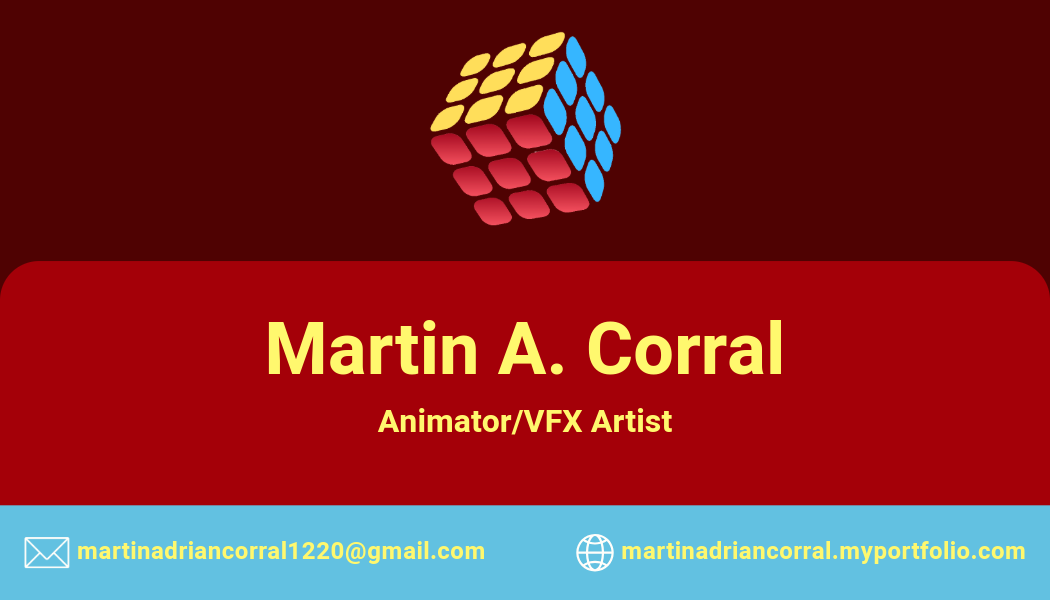Business Card Design #1, Created in Adobe Express