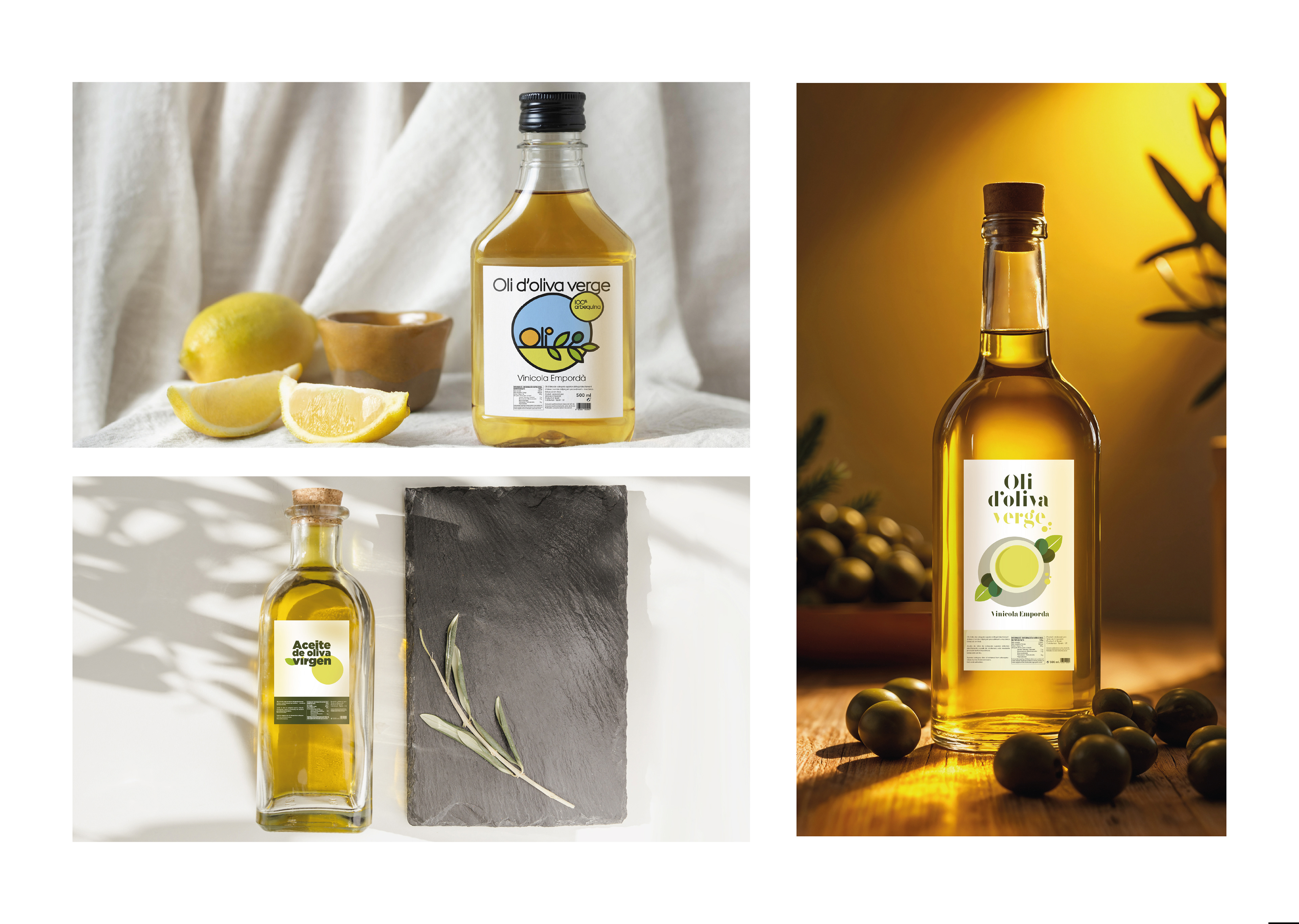 Diseño etiquetas aceite D.O. Empordà