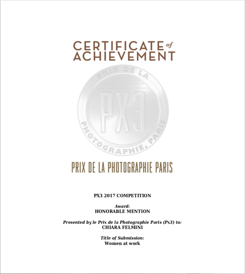 Premio di Bronzo al PX3 di Parigi 2019