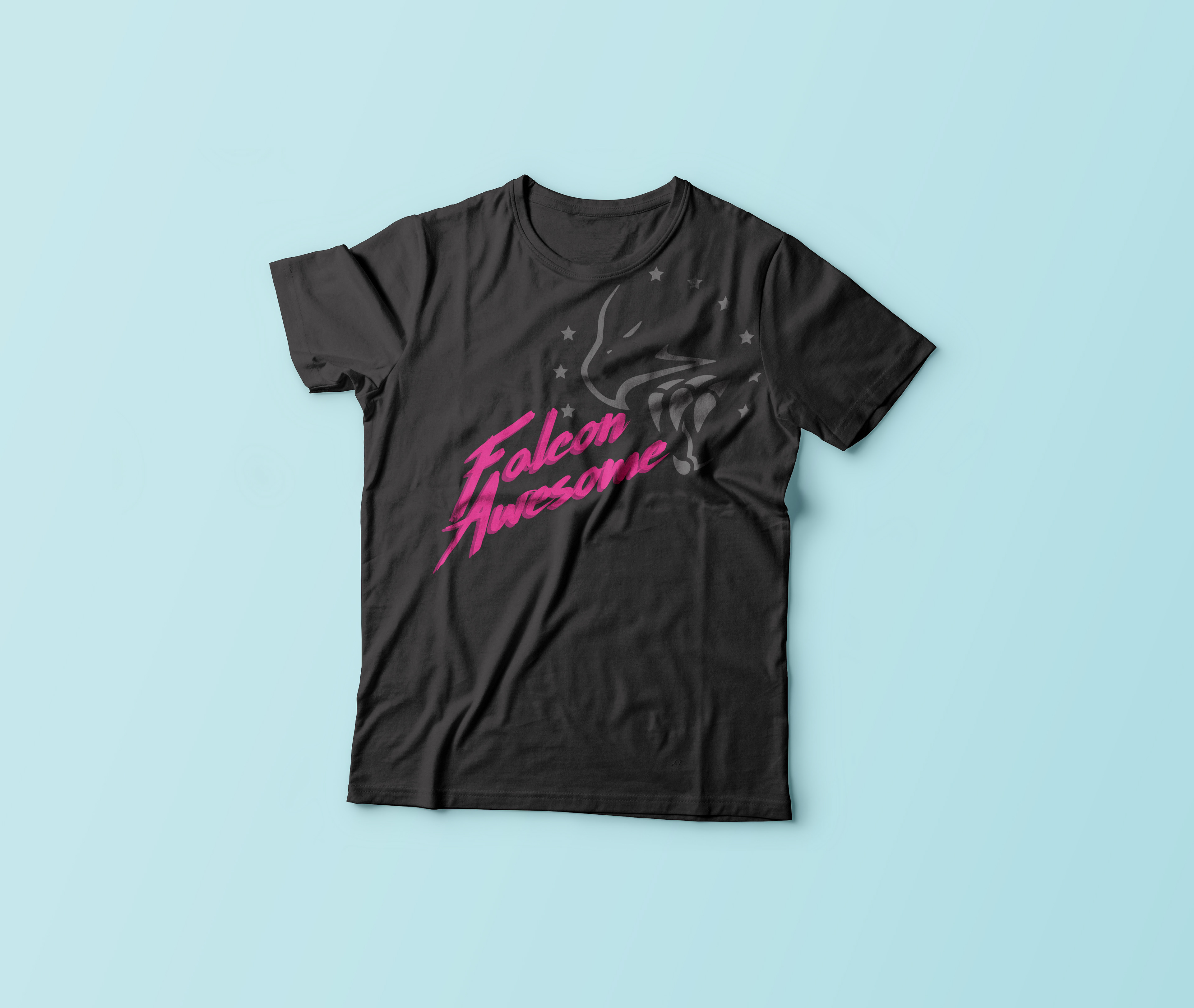 T-shirt design for the World Famous Golden Falcons, HSC-12, based in Atsugi, Japan.