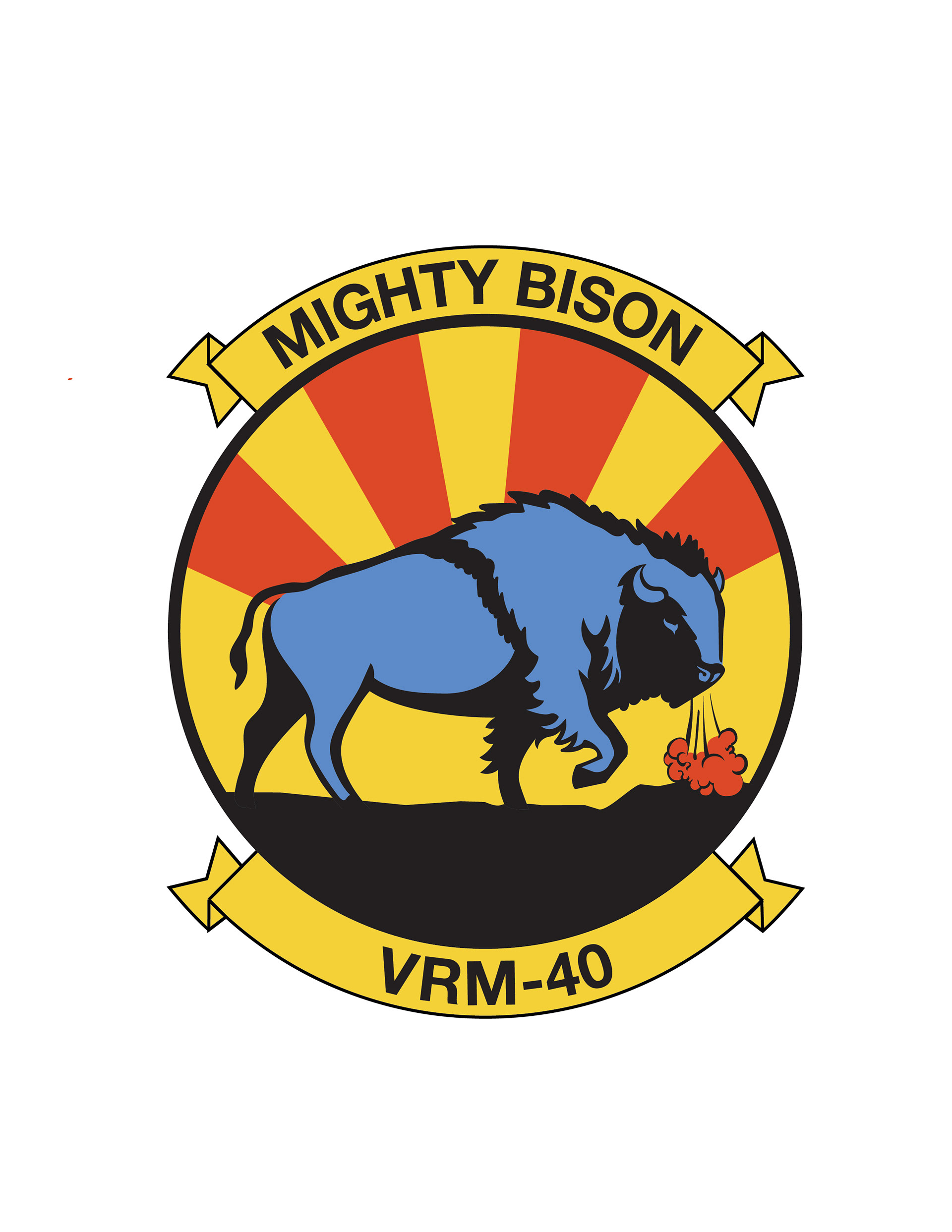Official insignia for the V-22 Osprey squadron, VRM-40. 