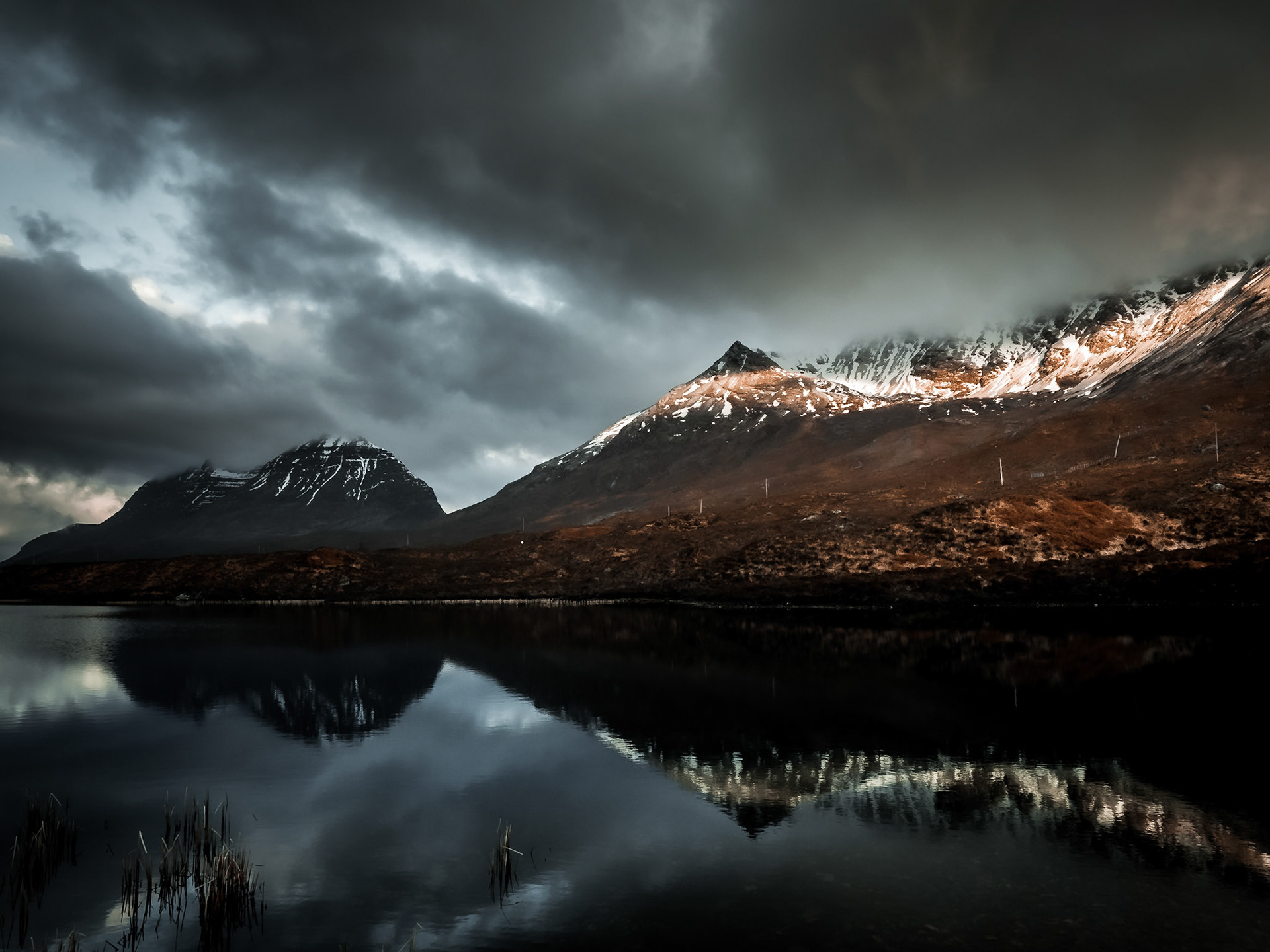 Loch Clair in colour