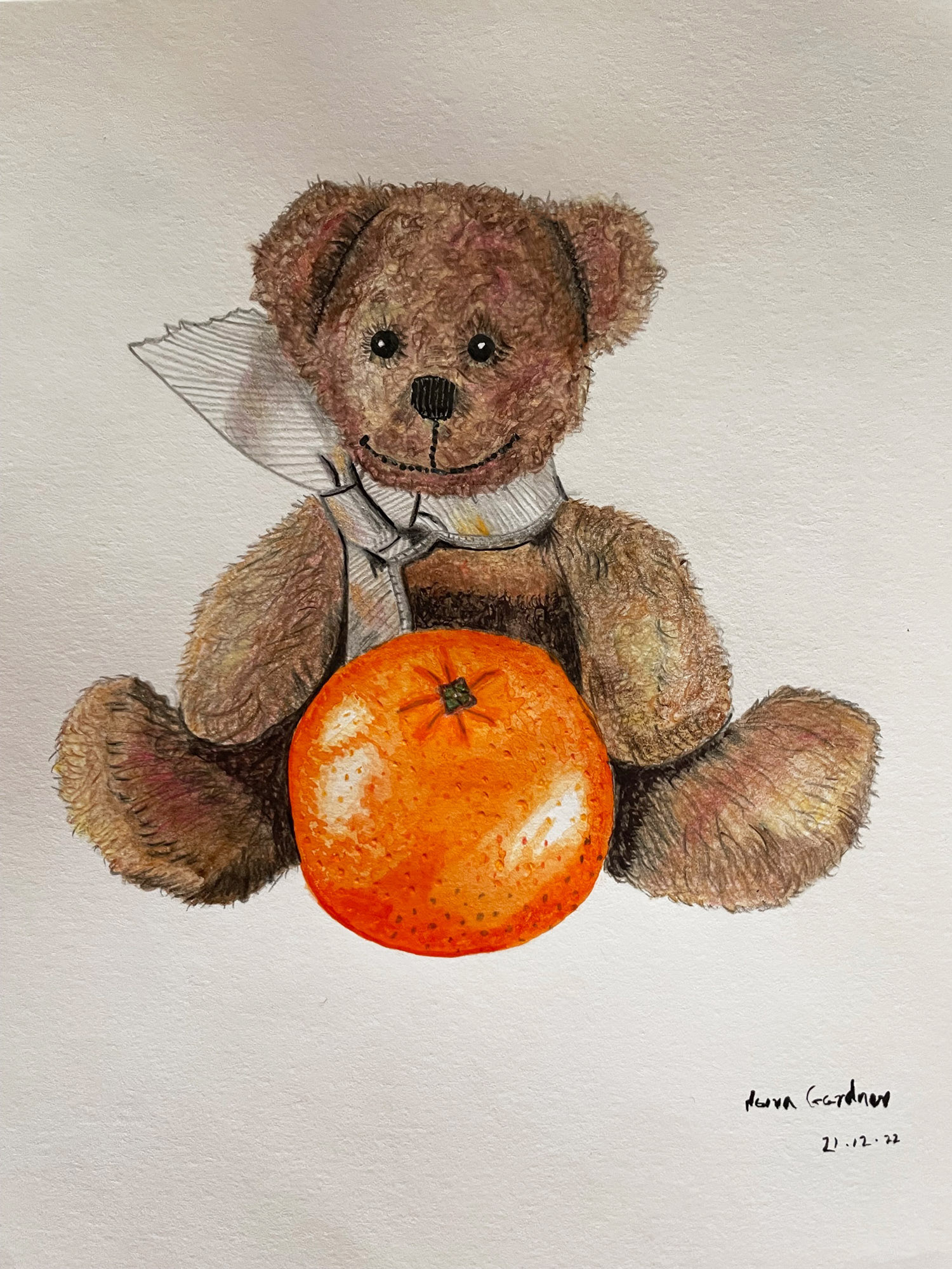 Teddy with Orange