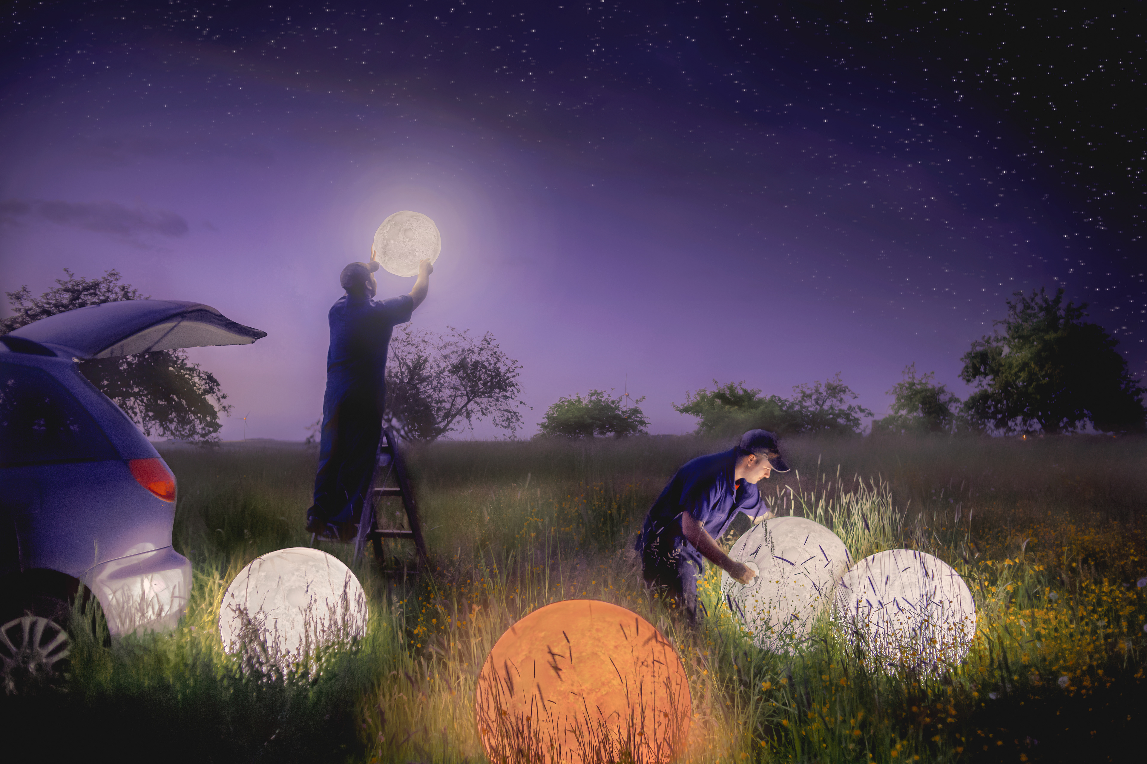 Organic Photo Emulation Composite Project: Lunar Labor. Photographer Reference Erik Johanssan