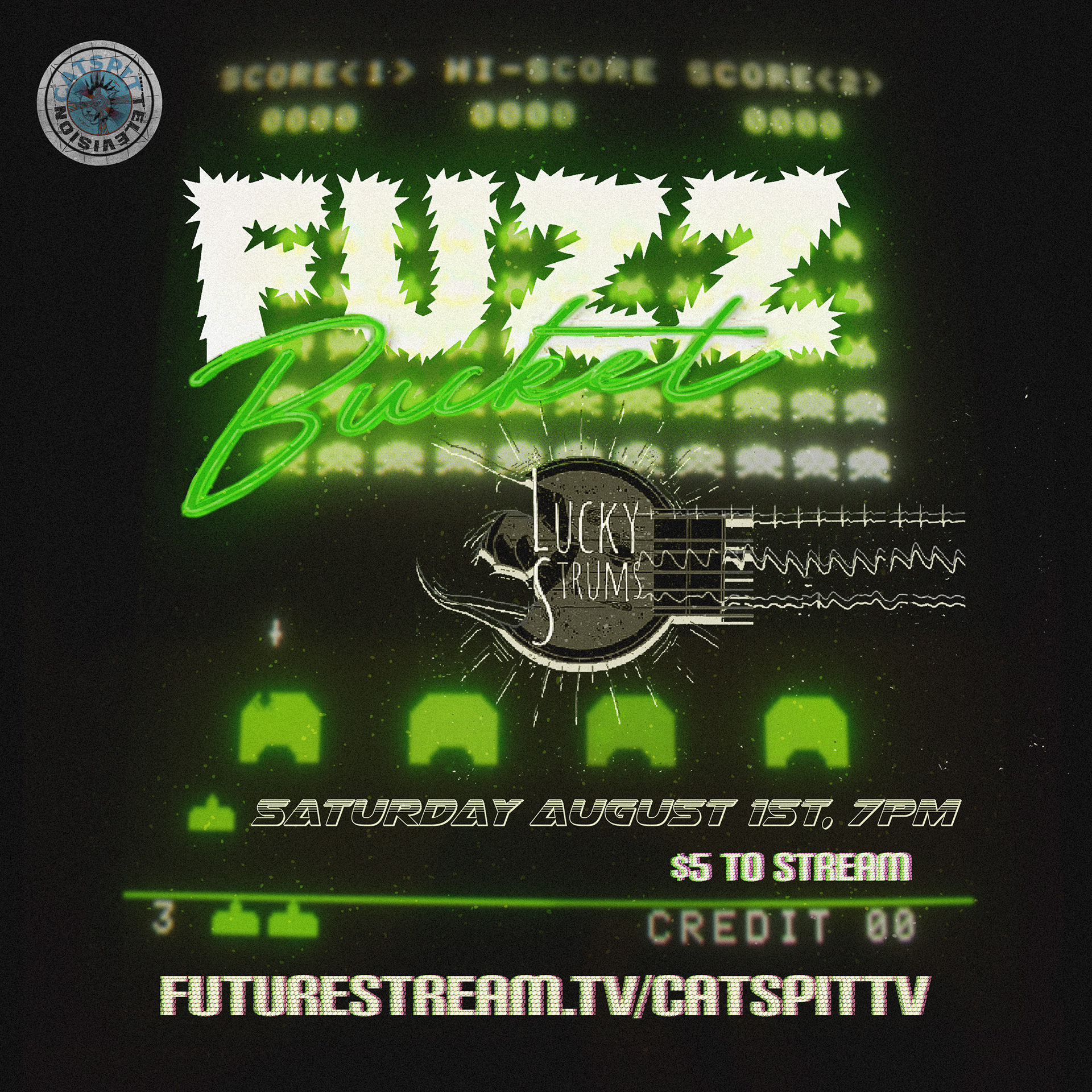 Social media flier for livestream event on Catspit TV. (2020)