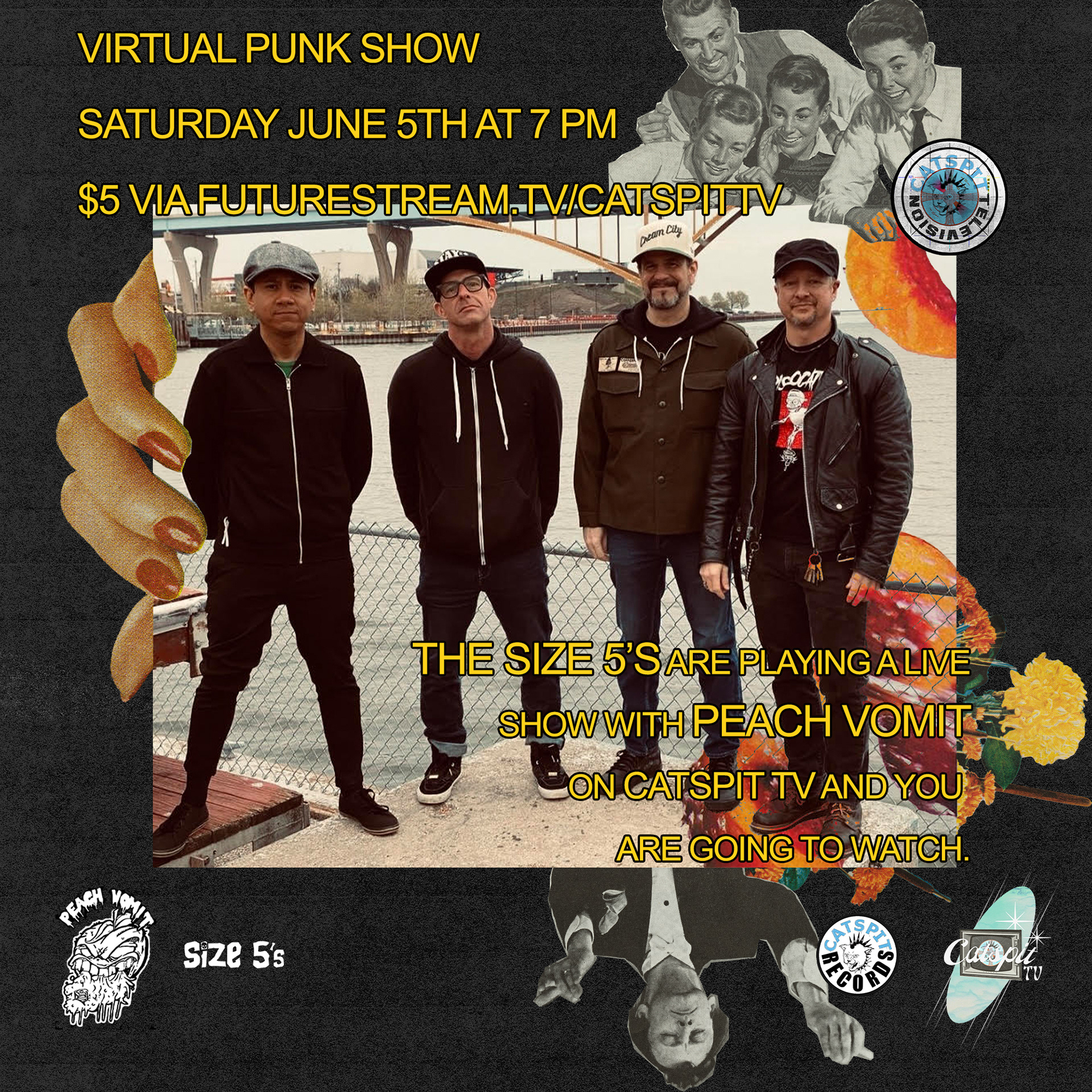 Social media flier for livestream event on Catspit TV. (May 2021)